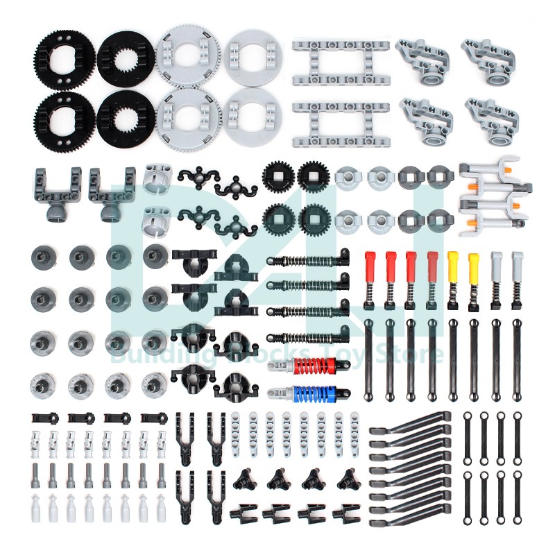 Tech Gear Accessories - 148 Pezzi MOC Parti Tecniche Ingranaggi