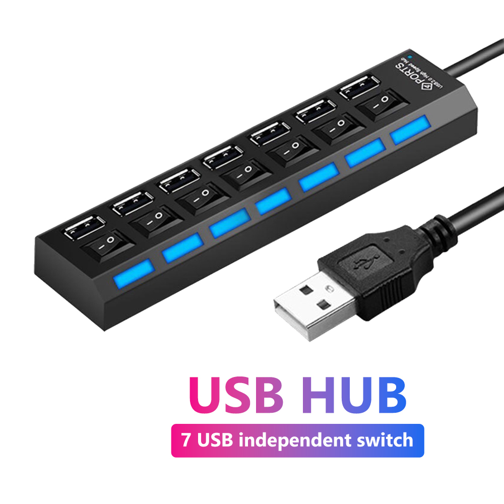 Usb Hub 7 Port - Hub USB 2.0 porte Splitter Multi