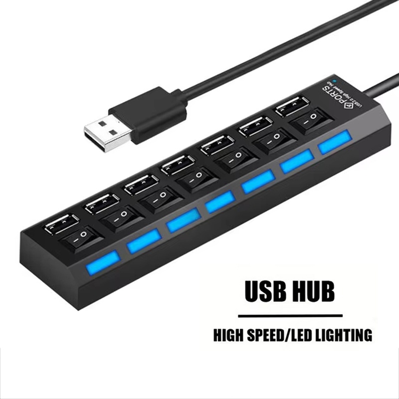 Usb Hub 7 Port - Splitter hub USB 2.0 a 7