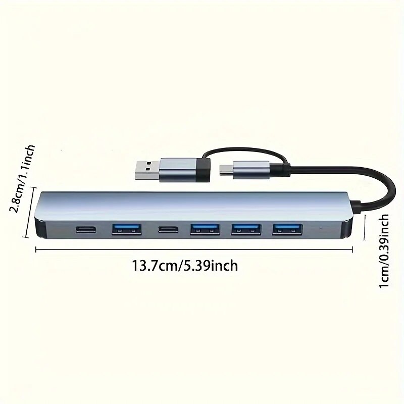 Hub adattatore extender USB C  - Usb Hub 7 Port recensione e prezzo