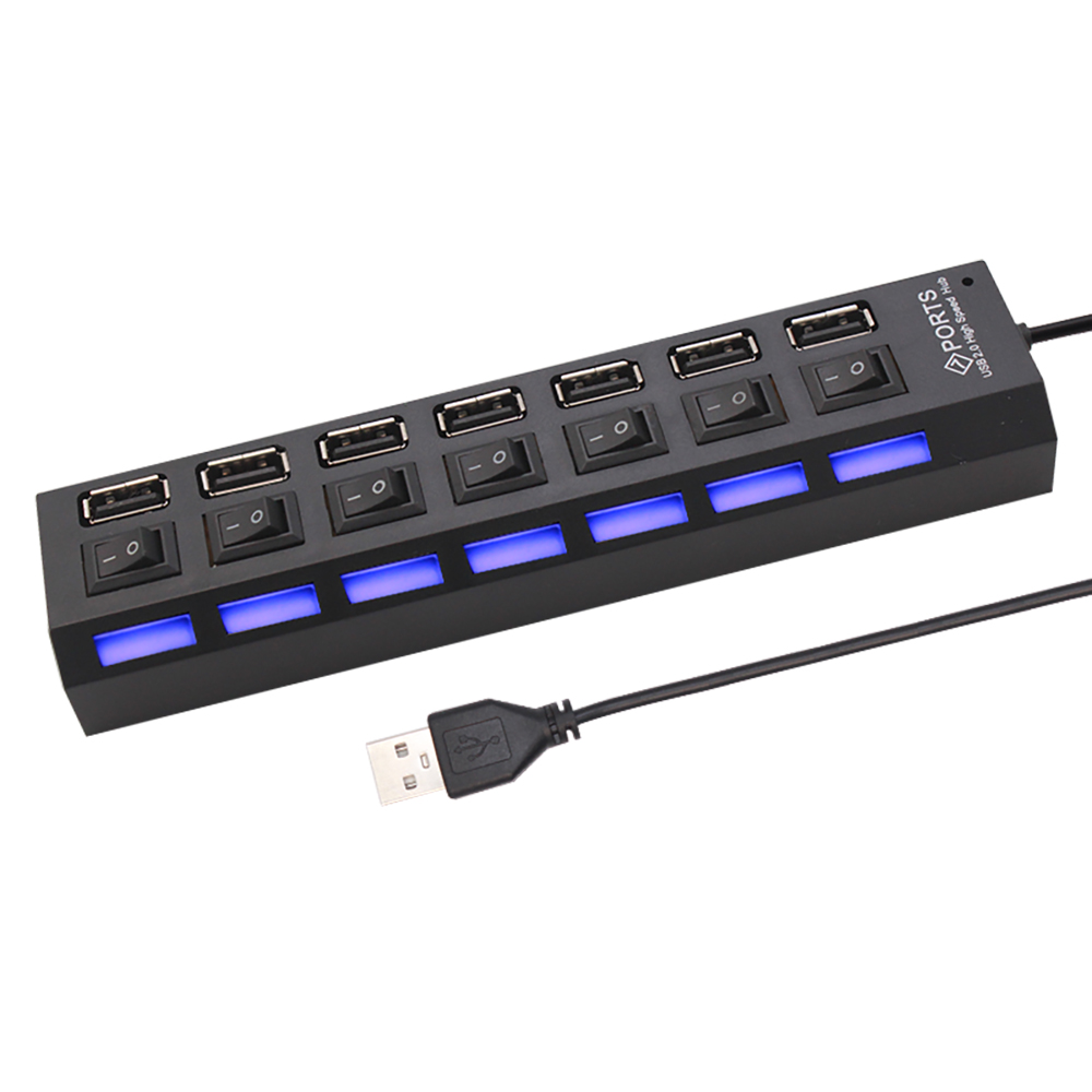 Splitter hub USB 2.0 a 7 porte - Usb Hub 7 Port recensione e prezzo