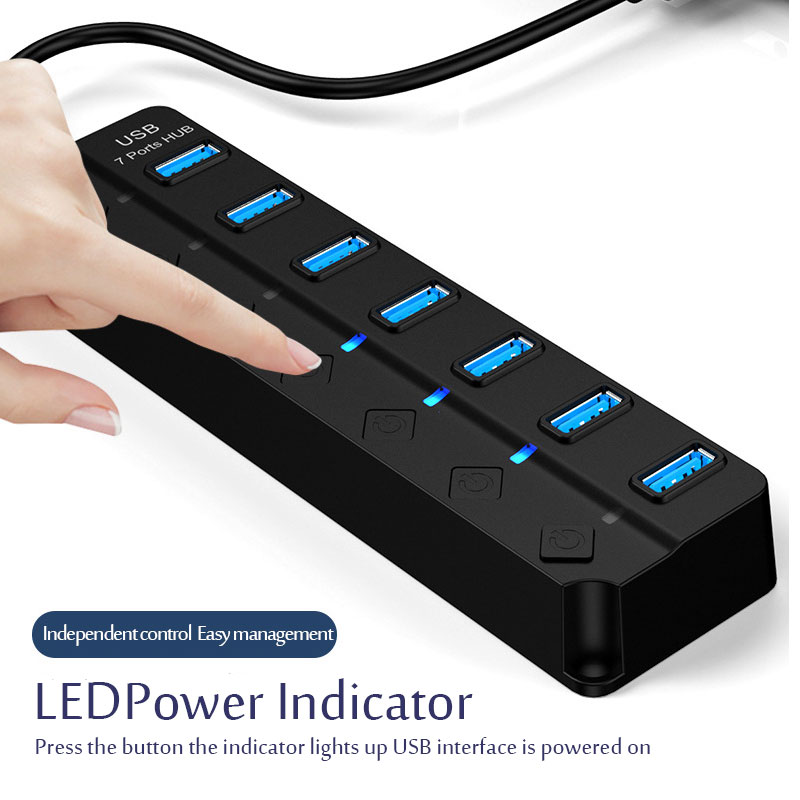 Adattatore di alimentazione US - Usb Hub 7 Port recensione e prezzo