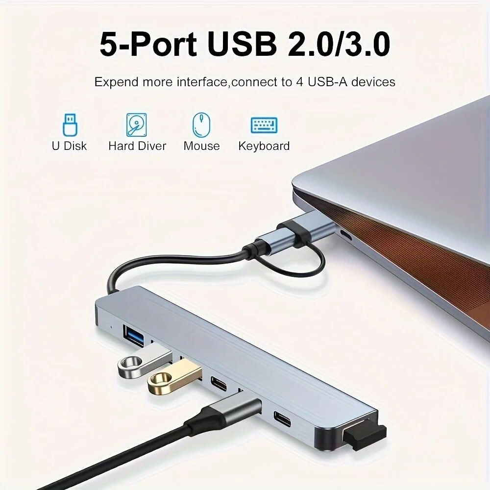 Hub USB 3.0 2 in 1 a 7 porte,  - Usb Hub 7 Port recensione e prezzo