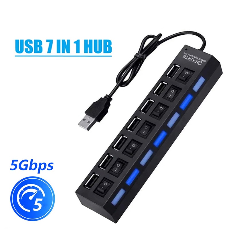 Hub USB 2.0 ad alta velocità c - Usb Hub 7 Port recensione e prezzo